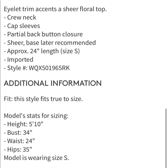 ***SOLD***Ro and de inset trim wing blouse - Picture 4 of 4